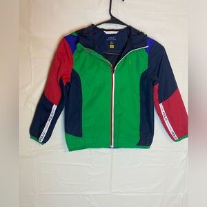 Polo Ralph Lauren P Layer Water Repellent Hooded Kids Jacket. Multi colorful sz7